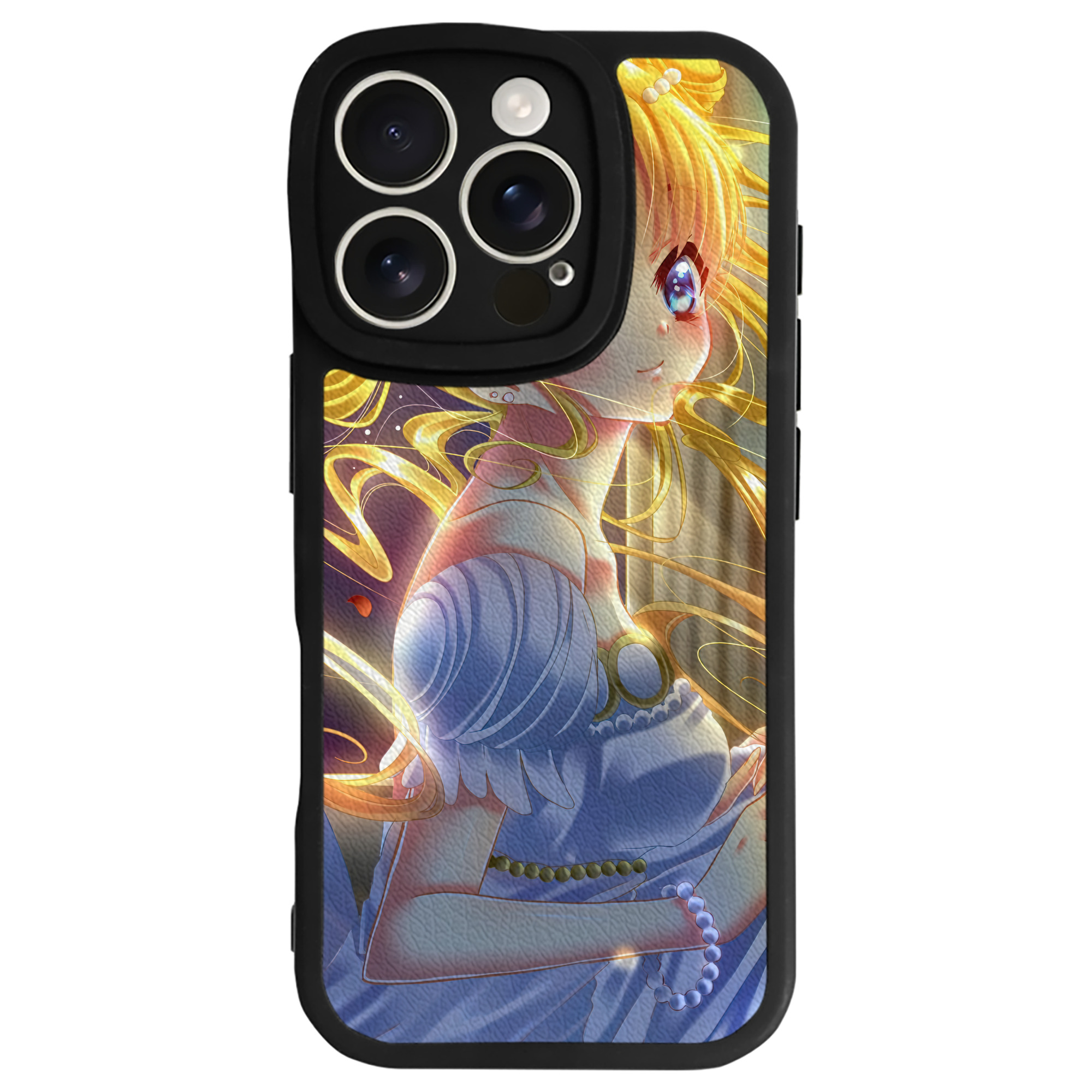 （画像用） 美少女戦士セーラームーン Sailor Moon 【iPhone 16シリーズ対応】シリコンスマホケース（レザー調） 材質：シリコン